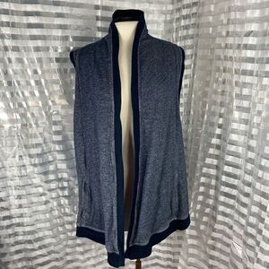 Jones New York Sport Blue Open Front Cardigan